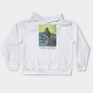 The Sower by Vincent van Gogh Kids Hoodie